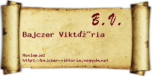 Bajczer Viktória névjegykártya
